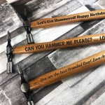 Funny Rude Gift Idea For Boyfriend Husband Engraved Hammer