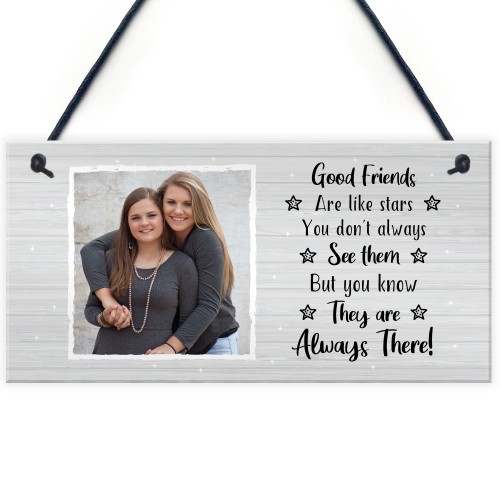 Personalised Gift For Best Friend Friendship Photo Plaque Custom