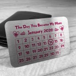 Personalised Gift For Mum Calender Wallet Insert Mothers Day