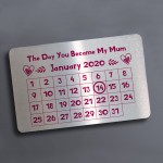 Personalised Gift For Mum Calender Wallet Insert Mothers Day