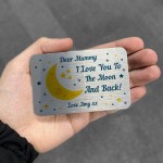 Personalised Gift For Mum Mummy Nan Nana Metal Wallet Insert