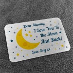 Personalised Gift For Mum Mummy Nan Nana Metal Wallet Insert