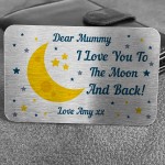 Personalised Gift For Mum Mummy Nan Nana Metal Wallet Insert