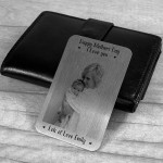 Personalised Mothers Day Metal Card Photo Gift For Mum Keepsake 