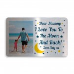 Personalised Metal Wallet Card Insert Gift For Mummy Nanny Nan