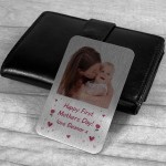 Personalised Mothers Day Gifts Novelty Metal Wallet Photo Card