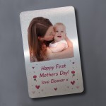 Personalised Mothers Day Gifts Novelty Metal Wallet Photo Card