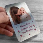 Personalised Mothers Day Gifts Novelty Metal Wallet Photo Card