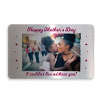 Novelty Mothers Day Gifts Personalised Metal Photo Card Gift