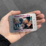 Novelty Mothers Day Gifts Personalised Metal Photo Card Gift