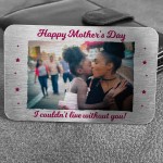 Novelty Mothers Day Gifts Personalised Metal Photo Card Gift