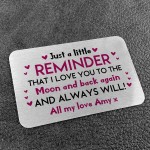 Personalised Metal Card Gift For Mum Mothers Day Birthday Gifts