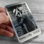 Personalised Mother And Daughter Metal Photo Card Keepsake Gift 