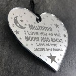 Mothers Day Gift For Mummy Hanging Heart Gift From Daughter Son