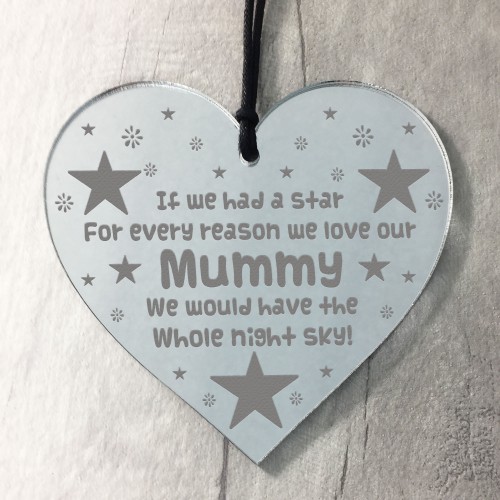 Mothers Day Gift For Mummy Hanging Heart Birthday