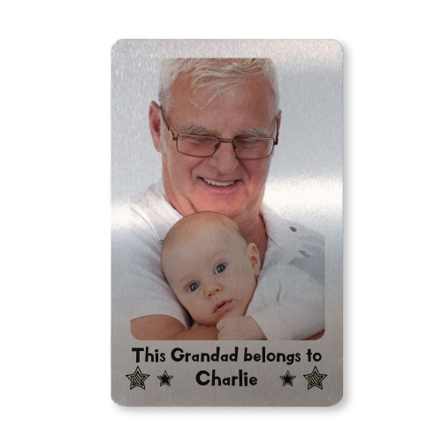 Gift For Grandad Personalised Wallet Card Insert Fathers Day