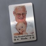 Gift For Grandad Personalised Wallet Card Insert Fathers Day