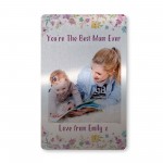 Personalised Mum Gift Novelty Metal Photo Card Gift For Birthday