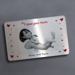 Personalised Gift For Mum For Mothers Day Wallet Card Insert