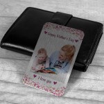 Personalised Mothers Day Metal Card Photo Gift For Mum Gift