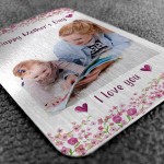 Personalised Mothers Day Metal Card Photo Gift For Mum Gift