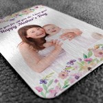 Metal Mothers Day Card Personalised Photo Gift For Your Mum