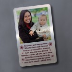 Gift For Your Mum on Mothers Day Personalised Wallet Card Insert