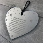 Mothers Day Memorial Plaque Gift In Memory Of Mum