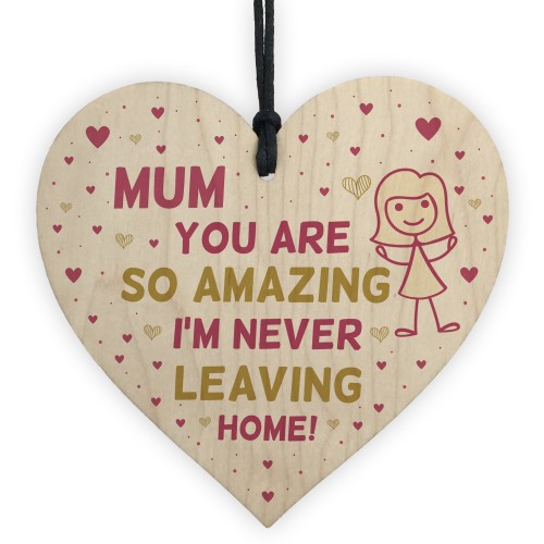 Funny Gift For Mum On Mothers Day Birthday heart From Daughter