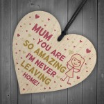 Funny Gift For Mum On Mothers Day Birthday heart From Daughter