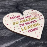 Funny Gift For Mum On Mothers Day Birthday heart From Daughter