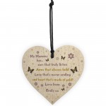 Personalised Gift For Mum Mothers Day Birthday Wooden Heart