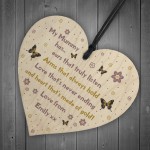 Personalised Gift For Mum Mothers Day Birthday Wooden Heart