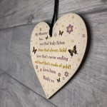 Personalised Gift For Mum Mothers Day Birthday Wooden Heart