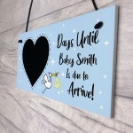 Personalised Baby Countdown Plaque Newborn Baby Mummy To Be