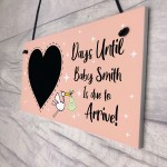 Personalised Baby Countdown Sign Newborn Baby Mummy To Be