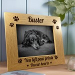 Personalised Dog Memorial Pet Frame 7x5 Custom Name Frame Pet