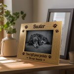 Personalised Dog Memorial Pet Frame 7x5 Custom Name Frame Pet