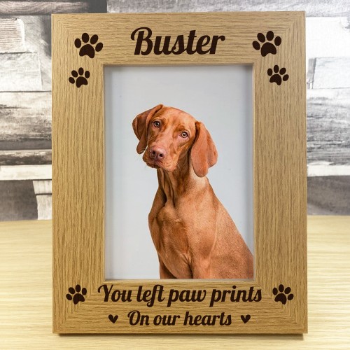 Personalised 7x5 Pet Memorial Photo Frame Dog Memorial Frame