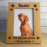 Personalised 7x5 Pet Memorial Photo Frame Dog Memorial Frame