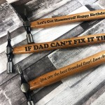 Novelty Engraved Hammer Gift For Dad Birthday Fathers Day