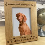 Personalised Pet Memorial 7x5 Photo Frame Dog Memorial Frame