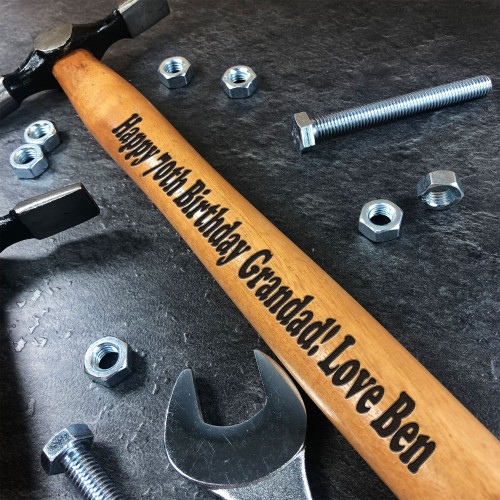 Personalised Birthday Gift For Grandad Engraved Hammer 50th 60th