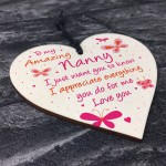 Special Gift For Auntie Sister Wooden Heart Auntie Birthday