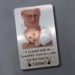 Novelty Fathers Day Gift For Grandad Metal Card Personalised