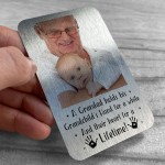 Novelty Fathers Day Gift For Grandad Metal Card Personalised