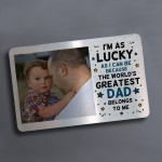 Greastest Dad Gift From Daughter Son Personalised Wallet Card