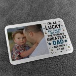 Greastest Dad Gift From Daughter Son Personalised Wallet Card