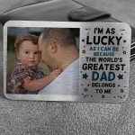 Greastest Dad Gift From Daughter Son Personalised Wallet Card