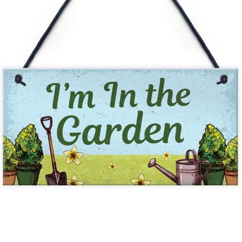 Novelty Garden Hanging Signs And Plaques Backyard Allotment